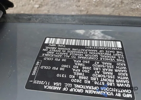 2024 Volkswagen Atlas Cross Sport 2.0T Sel из США, поврежденный, VIN 1V2BE2CA4RC221671